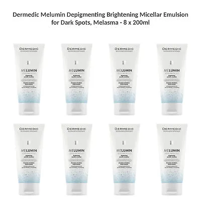 Dermedic Melumin Depigmenting Brightening Micellar Emulsion Dark Spots 8x200ml • $179.99