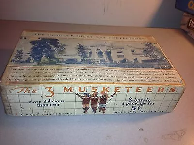 Vintage Three Musketeers Candy Display Empty Box • $25