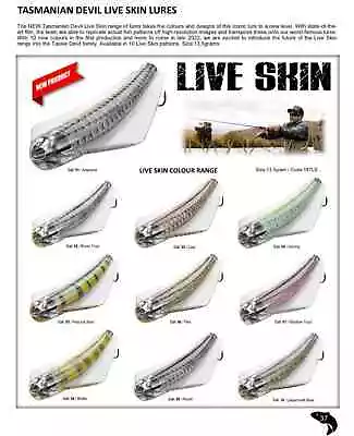 Tasmanian Devil 13.5g (5 Lure Pack) Live Skin Trout Bass Predator Fishing Lures • £21.95