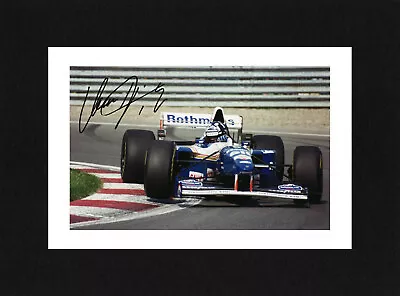 8X6 Mount DAMON HILL Signed PHOTO Print ReadyTo Frame WILLIAMS Formula One • £7.49