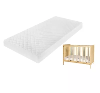 New Thick Baby Toddler Cot Bed Foam Mattress Quilted WATERPROOF Breathable Cot • £39.99