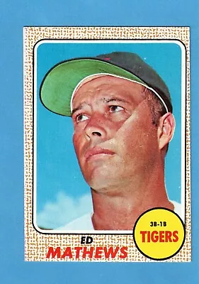 1968 Topps # 48 Ed Mathews - NrMt • $10.50