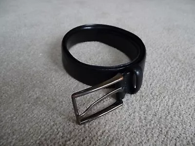 Yves Saint Laurent Black Leather Belt 85cm • £19.99
