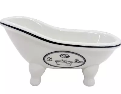 Vintage Clawfoot Tub Bathtub Soap Dish For Bathroom Shower - Decorative Ceramic • £14.45