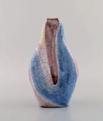 Marcello Fantoni (b.1915) Italy. Unique Vase In Glazed Ceramics. • $1090