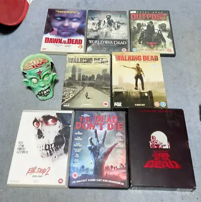 Zombie Walking Dead Dvd Bundle + Rare Usa Dawn Of The Dead With Comic Halloween • £9.99