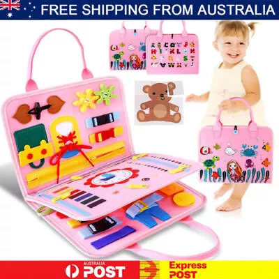 Toddler Montessori Busy Board Intelligence Learning Toys Sensory Board Baby Toy • $16.69