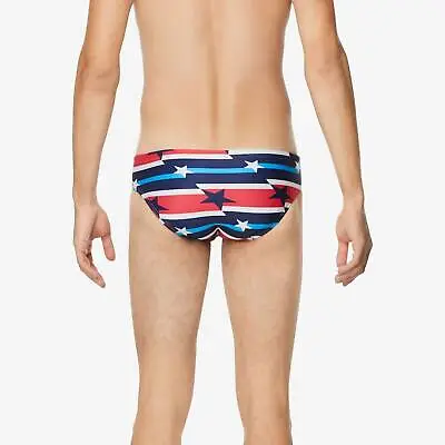 $24.99 • Buy MEN'S SPEEDO Printed One Brief  SIZE 30 RED WHITE BLUE USA Size 30