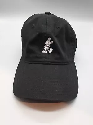  Disney  Adjustable Cap/UNISEX. Black With White And Grey Mickey Mouse • $5.99