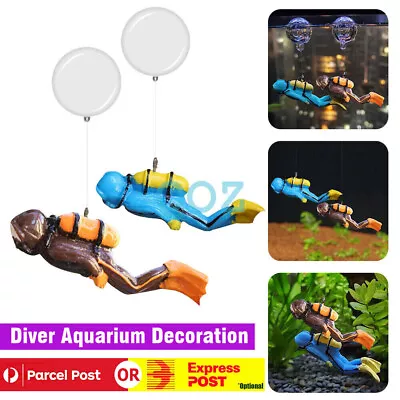 $7.37 • Buy 1-2PCS Fish Tank Decoration Aquarium Decoration Aquarium Accessories Diver