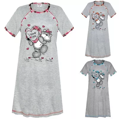 Maternity Women's Nightshirt Nursing Nightdress Pregnancy Breastfeeding Nightie • £9.99