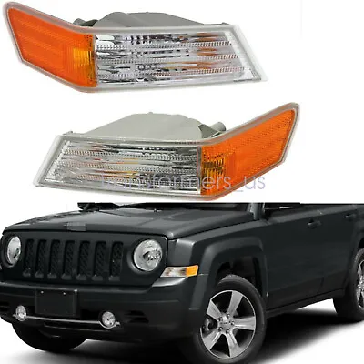 $18.19 • Buy Parking Light Turn Signal Directional Lamp Front Pair Set Fit 07-17 Jeep Patriot