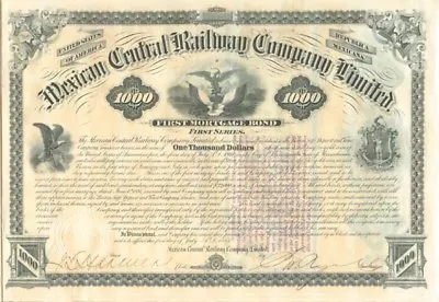 Mexican Central Railway Co. Limited - Foreign Bonds • $525