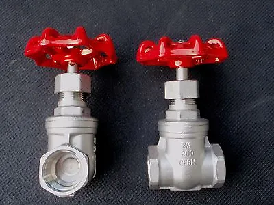 Stainless Steel Shut Off Gate  Valve 3/4  Npt Gv-075 • $32.95