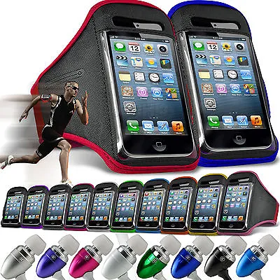 Sports Armband Case Cover✔Headset✔Running Jogging Cycling Gym Exercise Fitness • £8.95