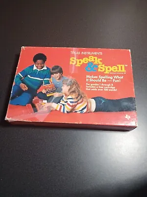 Texas Instruments Speak & Spell Vintage 1978 In Box With Booklet • $45