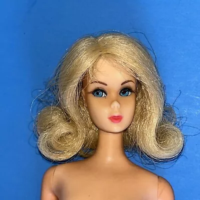 Vintage 1969 Barbie Marlo Flip Hair Twist N Turn  TNT 1160 Doll  Blonde Pretty • $40