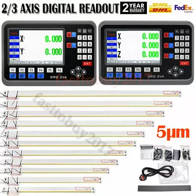 Linear Sensor Scale 2Axis/3Axis Digital Readout DRO Display For Mill Lathe EDM • $74.71