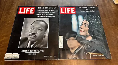 Life Magazine-4/12/68-martin Luther King-the Murder In Memphis + Funeral Issue • $35