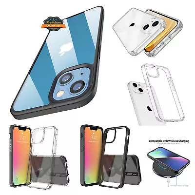 For Motorola Razr (2023) Clear Back TPU Frame Hybrid Slim Fit Hard PC Case Cover • $14.84