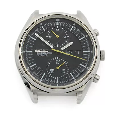 Seiko Chronograph Automatic Men's Stainless Steel Day Date Watch Head #WB707-8 • $32