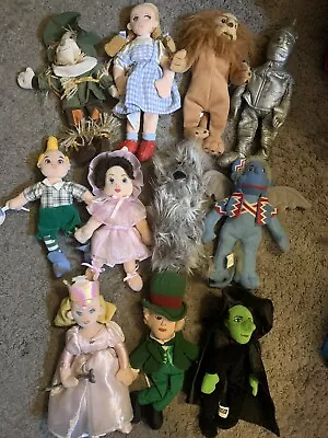 Warner Bros Wizard Of Oz Lot Plush Bean Bag Stuffed Dolls Collector Set Vintage • $75.99