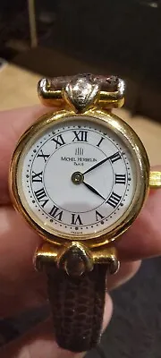 Vtg Michel Herbelin Paris Ladies Watch 7045 Beautiful Spares Repairs Parts Only • £100