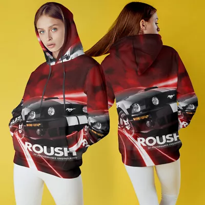 Mustang Roush Hoodie Fullprint Pullover Hoodie For Women's • $49.49