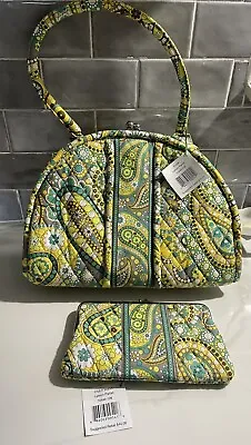 Vera Bradley Eloise Lemon Parfait Purse And Clutch Wallet NWT • $50