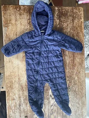 Next Pram Suit 9-12 Months Navy Blue • £5