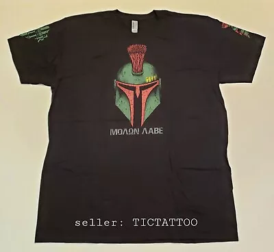 🔥 WARRIOR XII 12 T-SHIRT Molon Labe COME AND TAKE THEM Spartan Boba Fett XL • $20