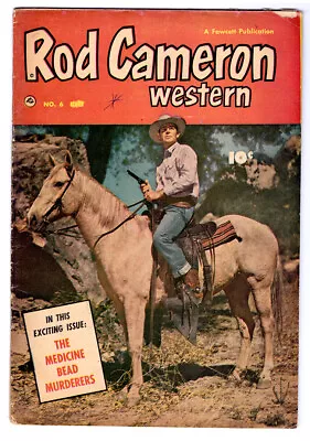 £12.09 • Buy ROD CAMERON WESTERN #6 In VG- Condition A 1950 Golden Age Western Comic
