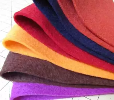 100% Virgin Merino Wool Felt Yardage - Made In USA - Off The Bolt • $7.50