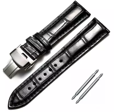 £11.90 • Buy For Citizen Eco-Drive Watch Genuine Leather Strap Band Clasp 18mm  20mm  22mm