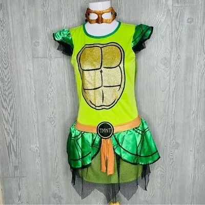 Nickelodeon Teenage Mutant Ninja Turtle Michelangelo M/l Child Costume Dress • $35