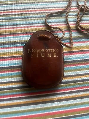 Rippa Ottico Fiume Etui For Monocle Glasses Leather Nice And Rare KUK • $66