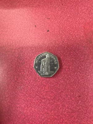 Isle Of Man Milner's Tower 50p Coin - Circulated • £0.60