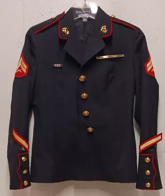 USGI U.S. Marine Corps Dress Blues Jacket Size 6S USMC 8410-01-512-4572 • $39.99