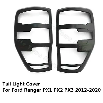 $38.59 • Buy Suit Ford Ranger PX1 PX2 PX3 Matte Black Tail Light Cover Rear Trim 2012-2020