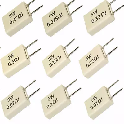 MPR SLR 56 5W Non Inductive Cement Resistor 0.01 0.02 0.025 0.03 0.047 0.05 Ohm • $2.17