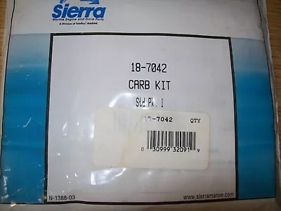 Evinrude Johnson Carburetor Rebuild Kit 18-7042 40hp 50hp 70 Outboard Boat Motor • $23.95