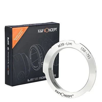 K&F Concept Lens Mount Adapter For Leica 50mm/75mm M39 Mount Lens To Leica M • $15.29