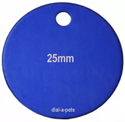 PET Tags & Discs ENGRAVED Black Blue RED Pink Silver Puppy/Cat IDENTITY Charms! • £3.29