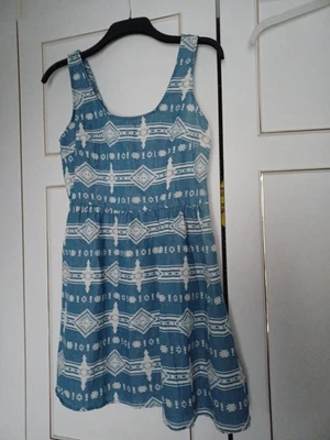 £8 • Buy Eva & Lola Cotton Aztec Print Mini Dress Size Large