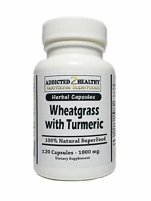 $14.79 • Buy 120 Wheatgrass With Turmeric Capsules | Antioxidants, Anti-inflammatory + More