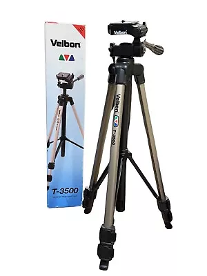 Velbon T-3500 Deluxe Lightweight Photo/Video Camera Tripod In Excellent Cond. • $30