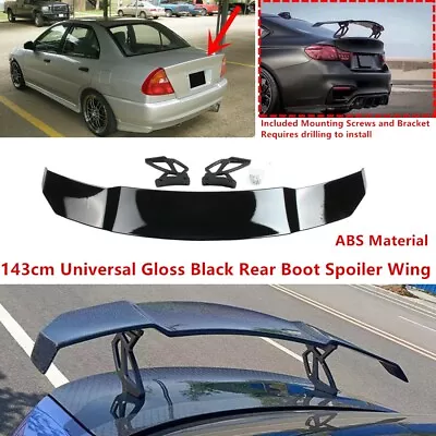 For 1997-2002 Mitsubishi Mirage Gloss GT-Style Trunk Spoiler Wing 56'' Universal • $99.88