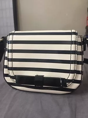 Kate Spade Chelsea Park Ballet Black Stripe Crossbody Bag MSRP $228 • $70