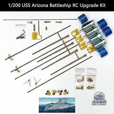 Trumpeter 1/200 USS Arizona Battleship Brass RC Upgrade Kit • $173.99