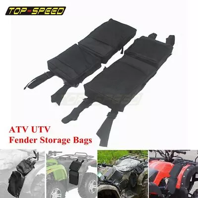 600D Waterproof Cargo Storage Hunting Fender Bag For ATV UTV 4-Wheeler Universal • $29.66